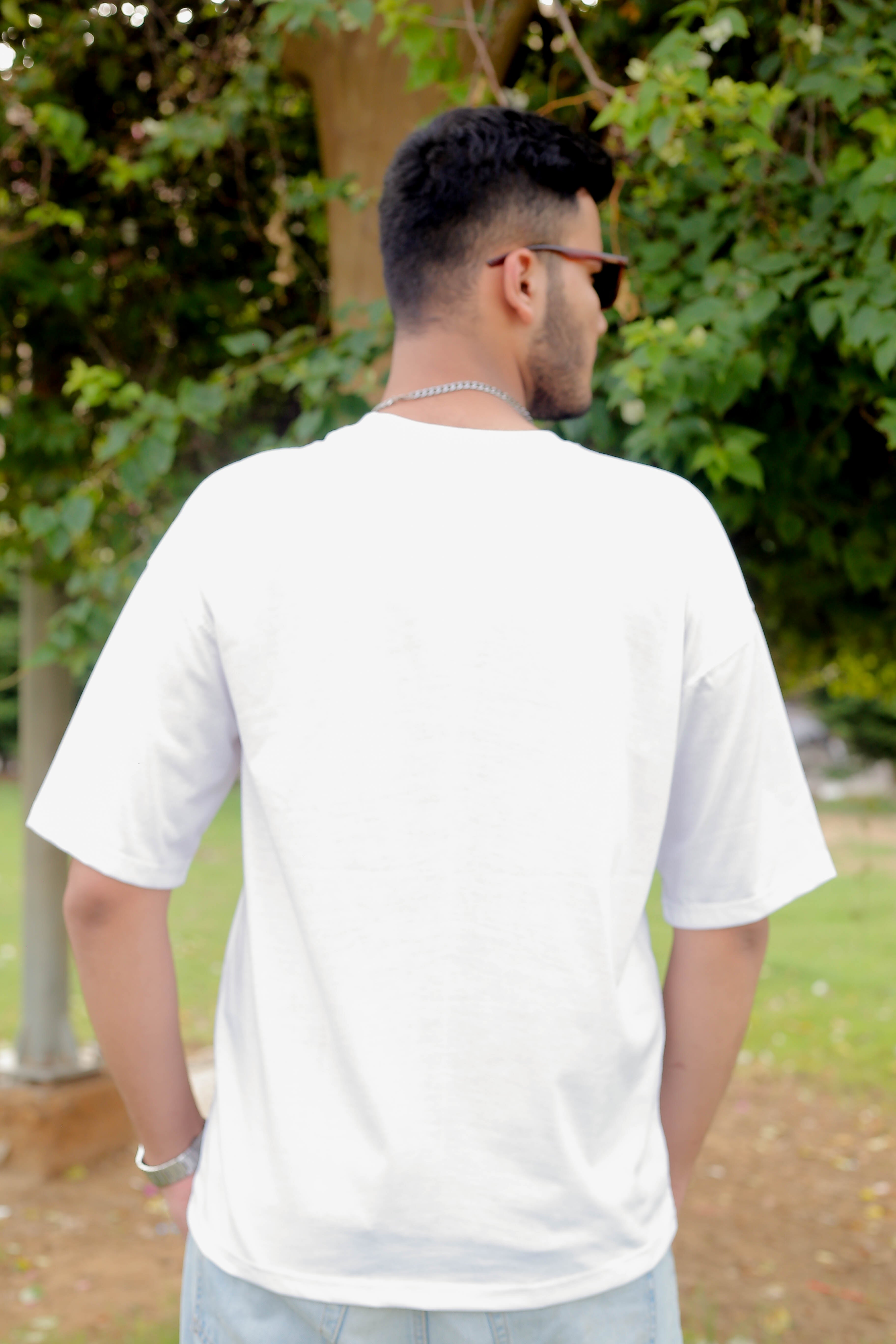 DROP SHOULDER PLAIN WHITE STREETWEAR REDEFINED