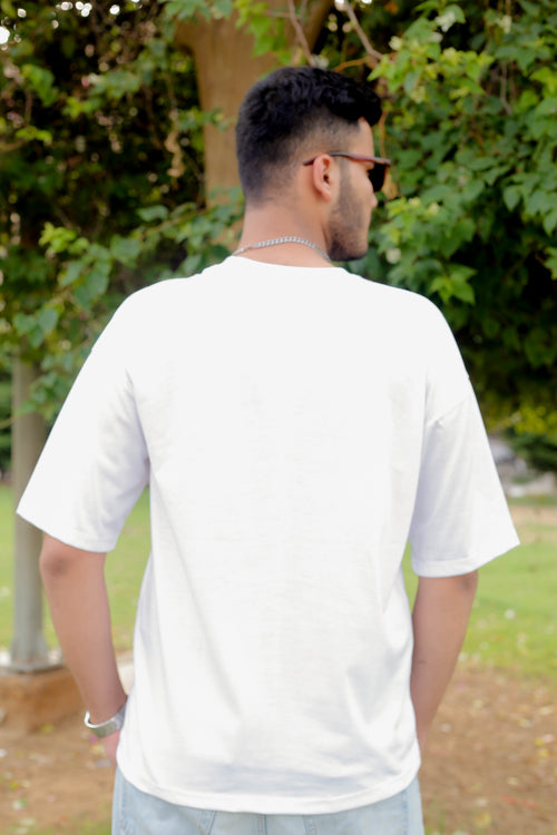DROP SHOULDER PLAIN WHITE STREETWEAR REDEFINED